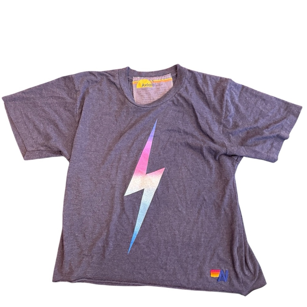 aviator nation cropped tee